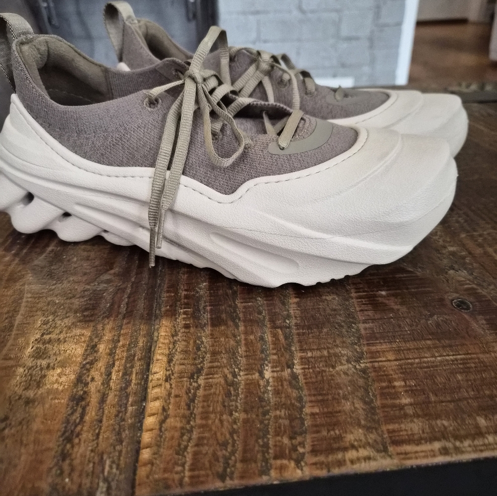CROCS Beige and White Casual Shoes